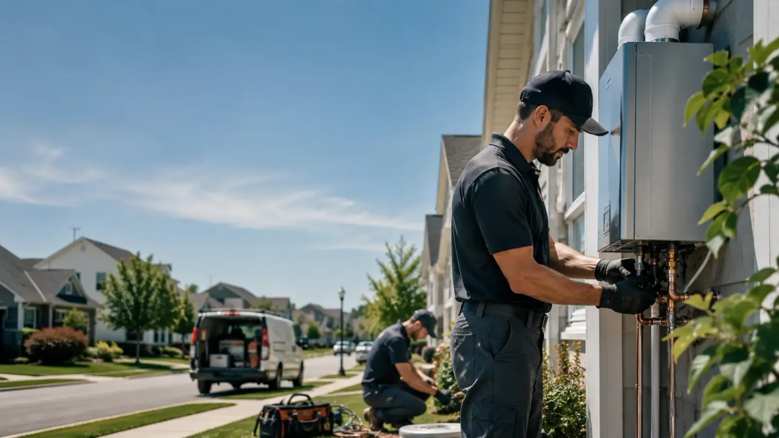 Tankless Water Heater Installation in Claude, TX